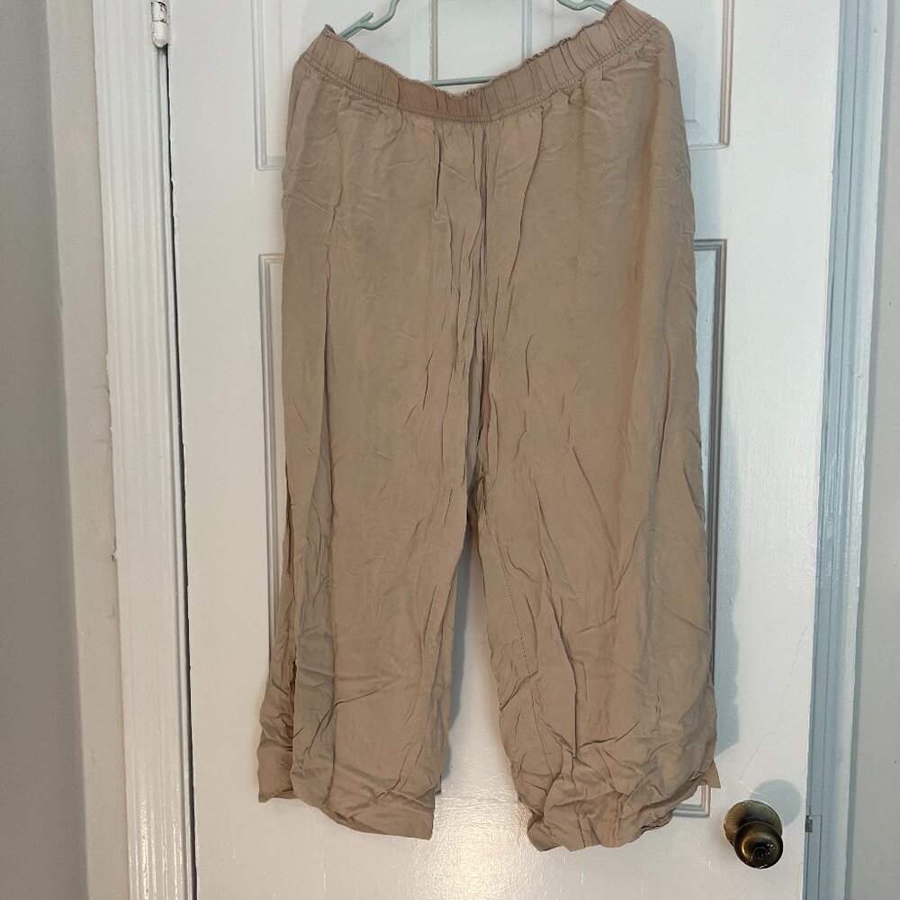 Beige Pull on Pants